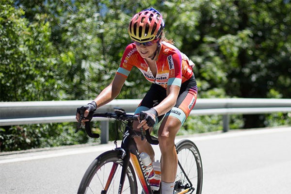 Women Road cyclist on a Specialized Womens Bike 